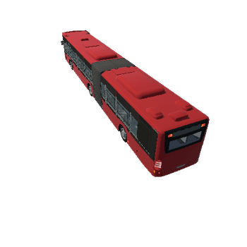 Articulated Bus with interior_red